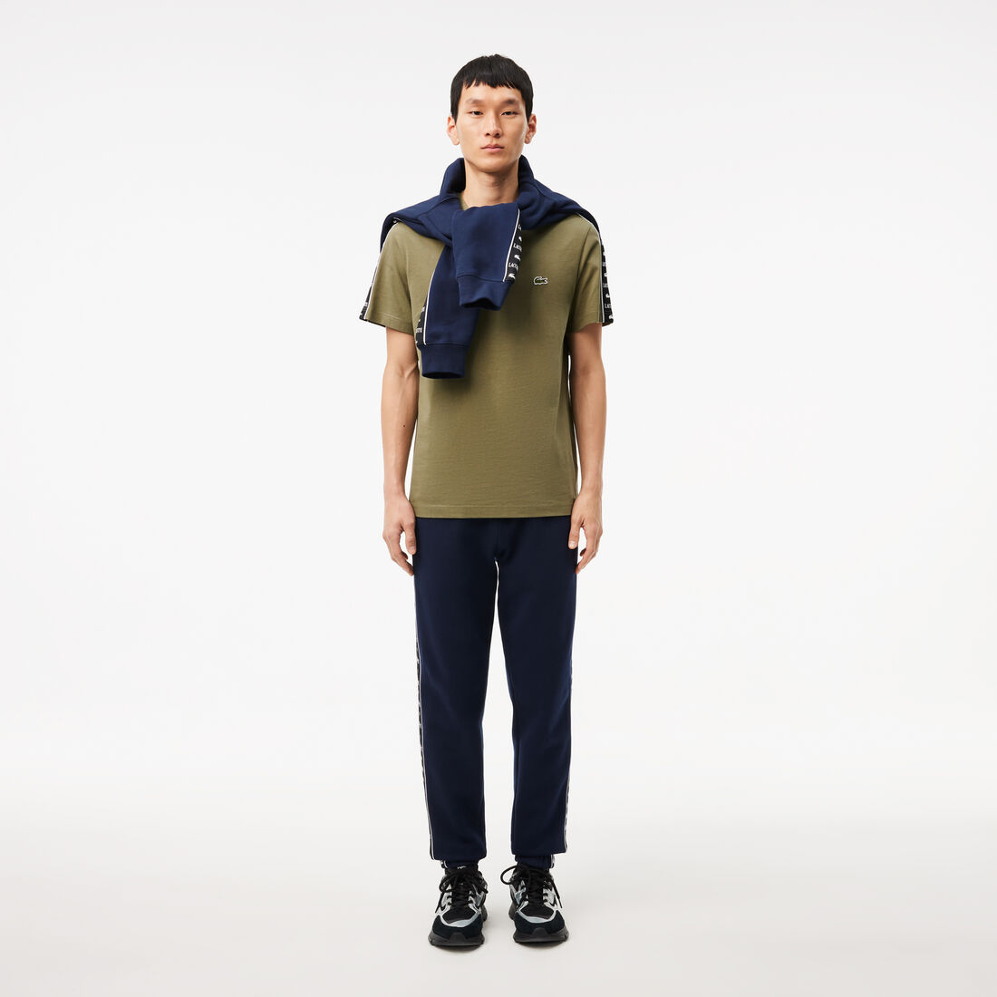 Cotton Jersey Logo Stripe T-shirt Cotton Jersey Logo Stripe T-shirt - TH7404-00-BMY