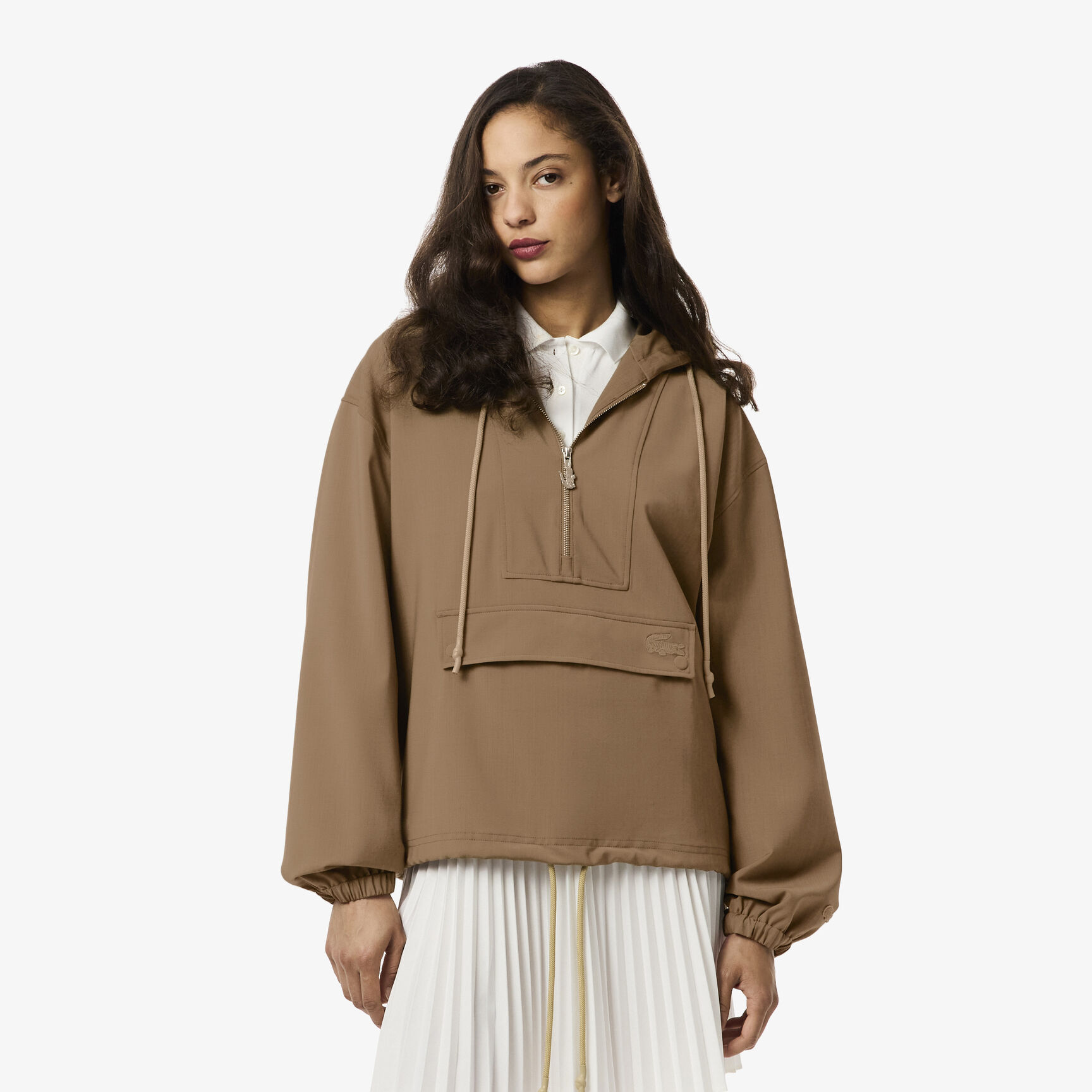 Oversized Wool Blend Popover Jacket - BF0103-00-02S