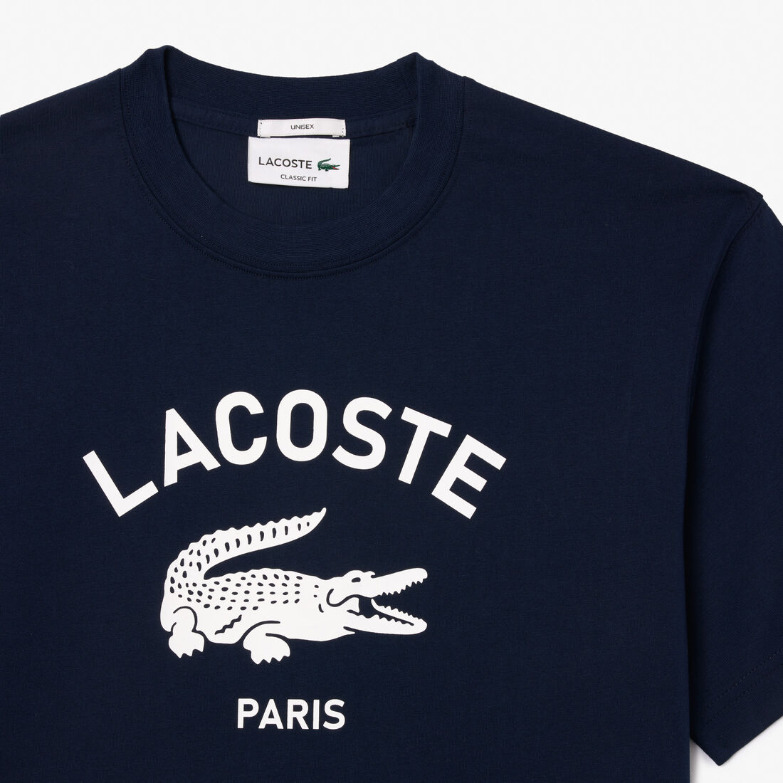Signature Print Cotton T-shirt lacoste signature print cotton t shirt