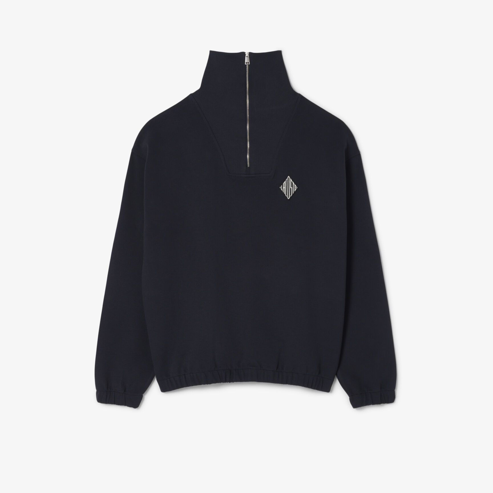 Loose Fit Zipped Neck Pique Sweatshirt - SH0030-00-350