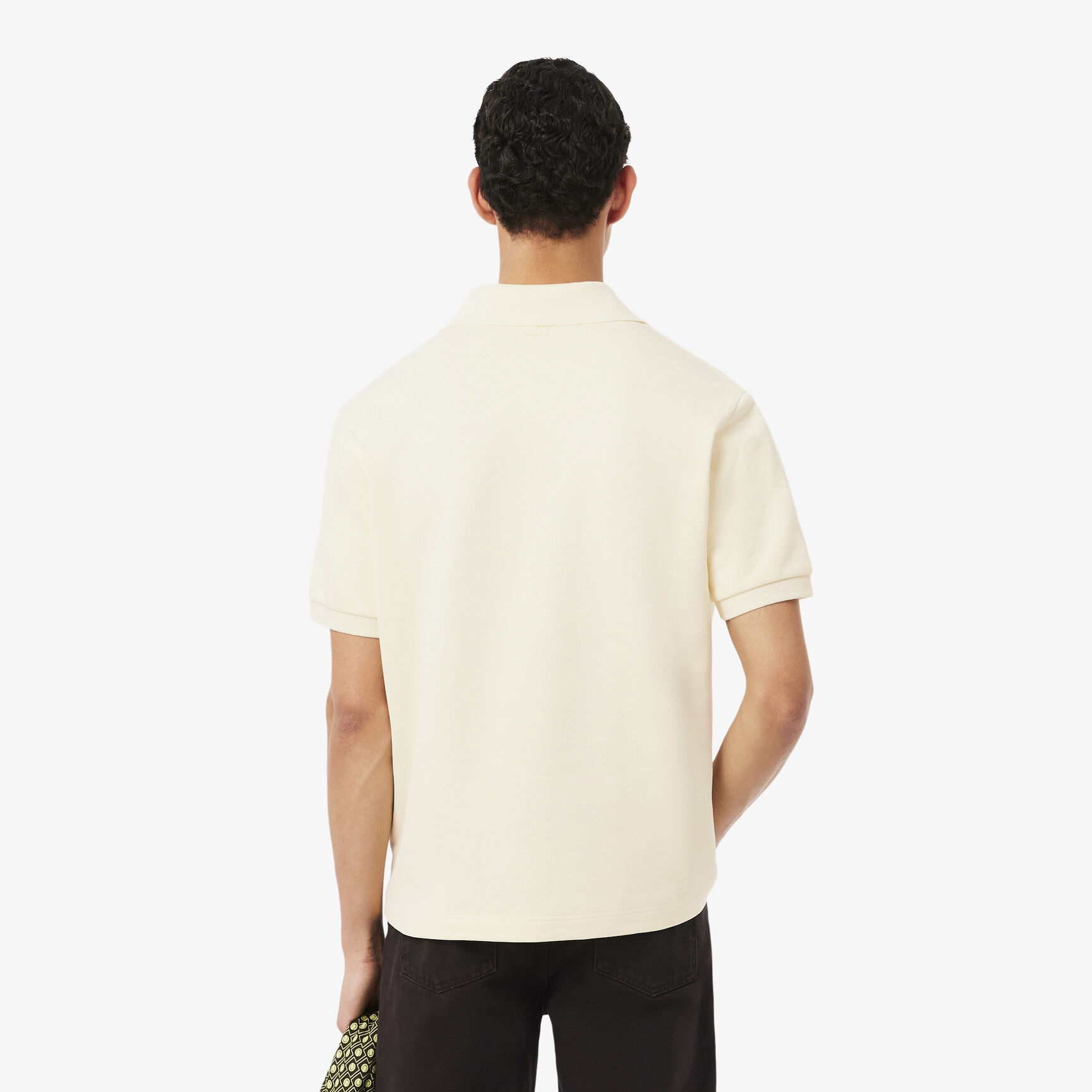 Loose Fit Badge Accent Fleece Polo Shirt - DH1208-00-S7G
