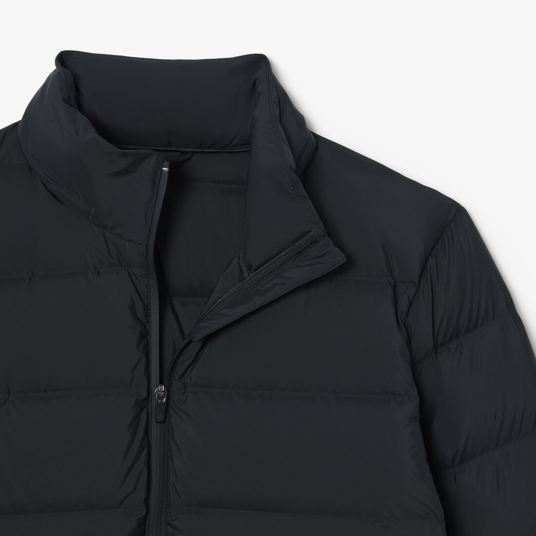 lacoste water repellent down commuter jacket