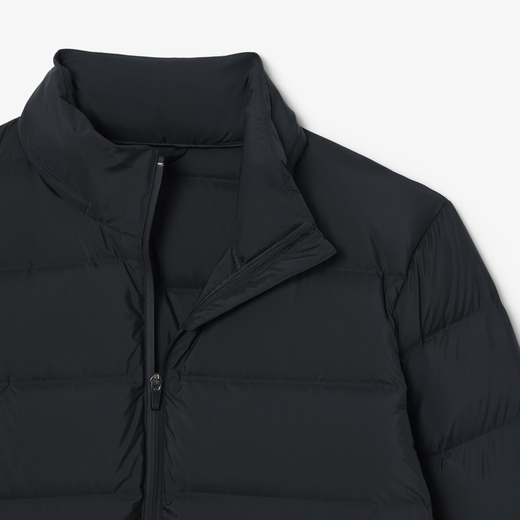 lacoste water repellent down commuter jacket