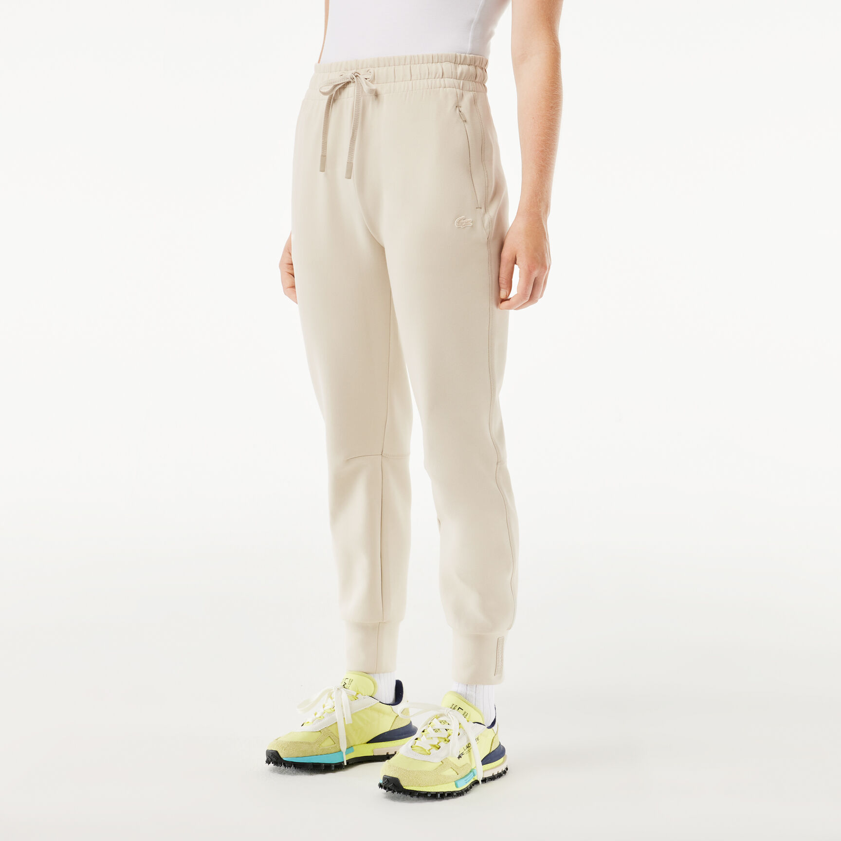 بنطال رياضي قطني Women's Lacoste Two-Ply Jogger Trackpants - XF0343-00-BUQ