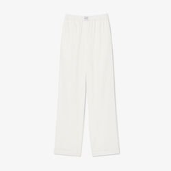lacoste wide fit cotton petit pique pants