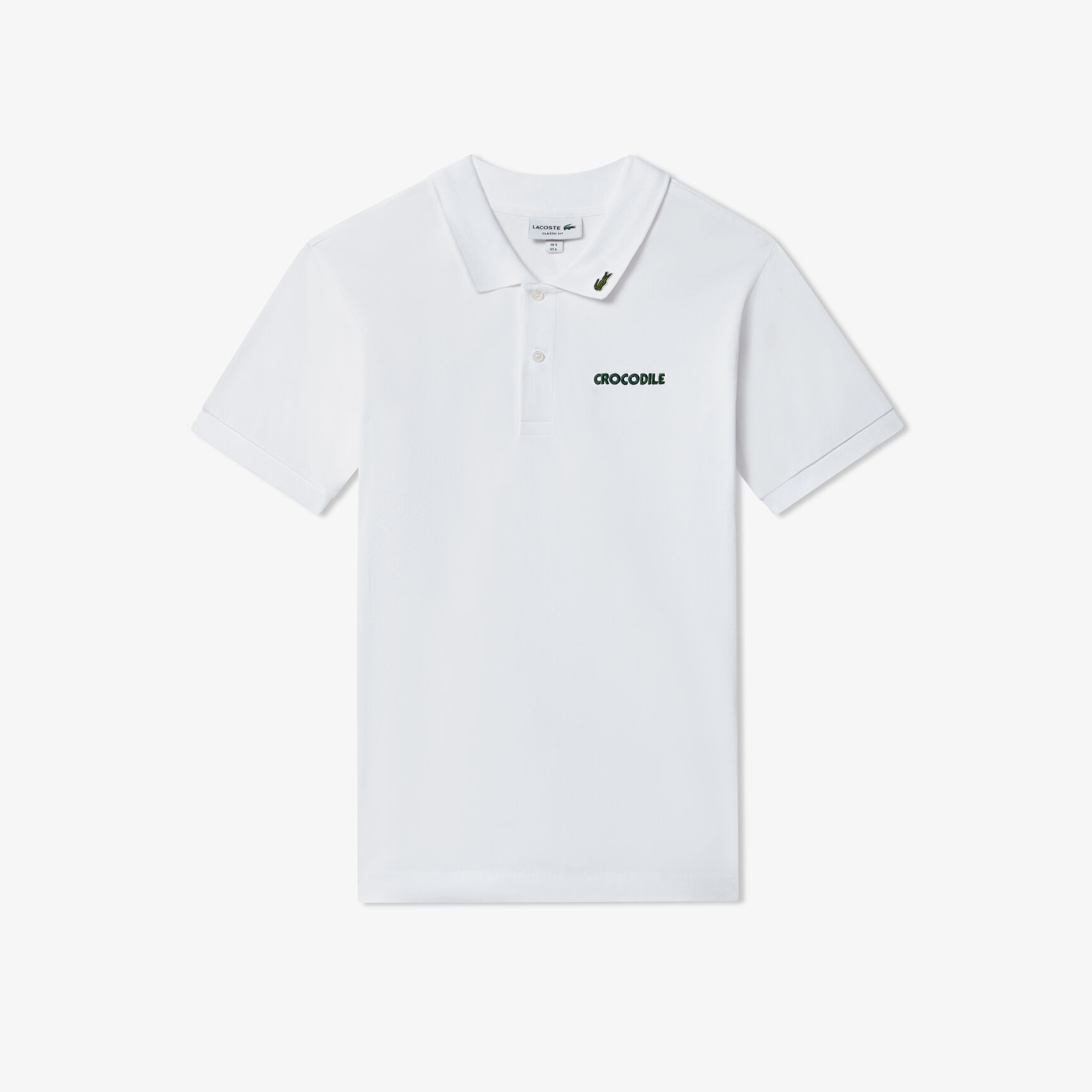 قميص بولو L.12.12 أصلي مطرز بشعار الماركة Original L.12.12 Embroidered Slogan Polo Shirt - PH8017-00-001