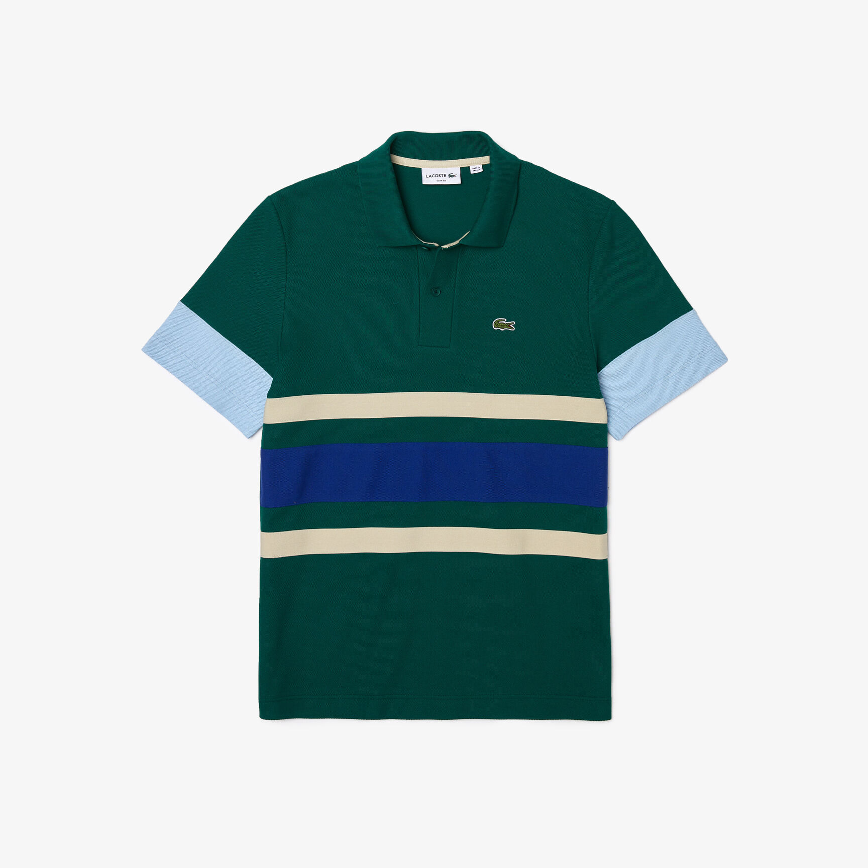 Men&rsquo;s Heritage Slim Fit Colorblock Cotton Piqu&eacute; Polo