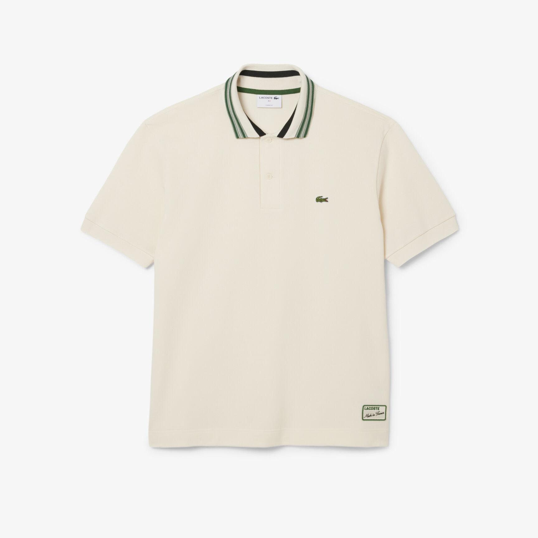 French Made Classic Fit Stripe Collar Polo Shirt - PH5421-00-XFJ