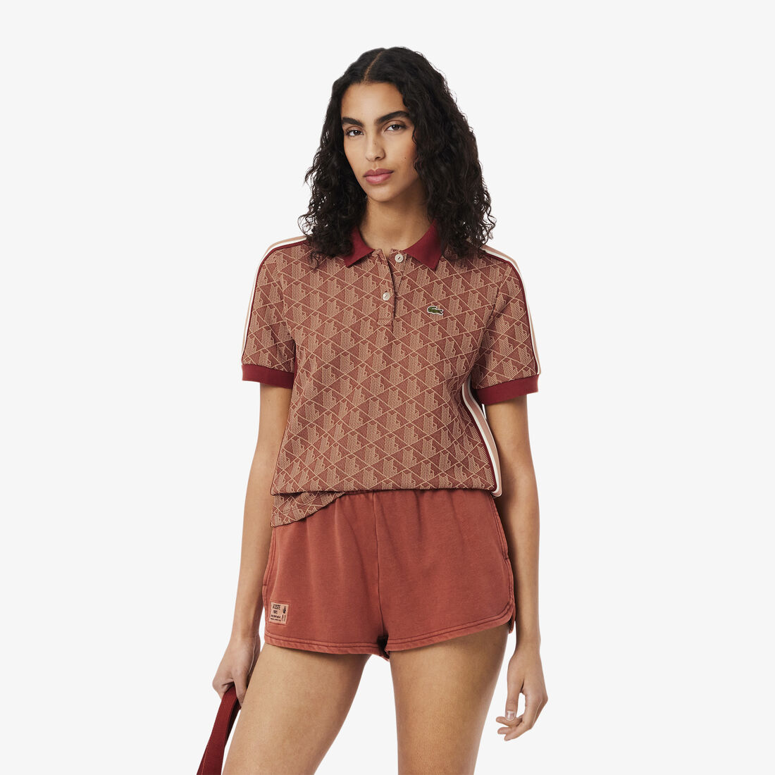 Slim Fit Monogram Jacquard Polo Shirt - DF3364-00-GTI