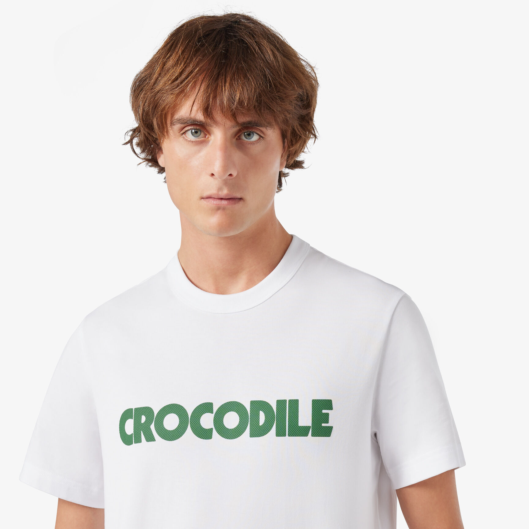 Pique Effect Slogan Cotton Jersey T-shirt Pique Effect Slogan Cotton Jersey T-shirt - TH0134-00-001