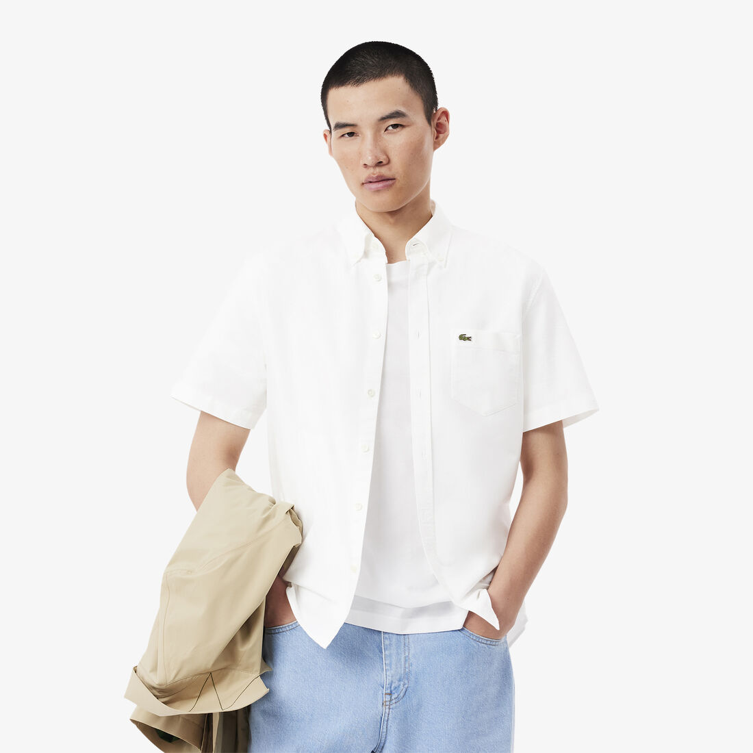 Regular Fit Short Sleeved Oxford Shirt - CH1917-00-001