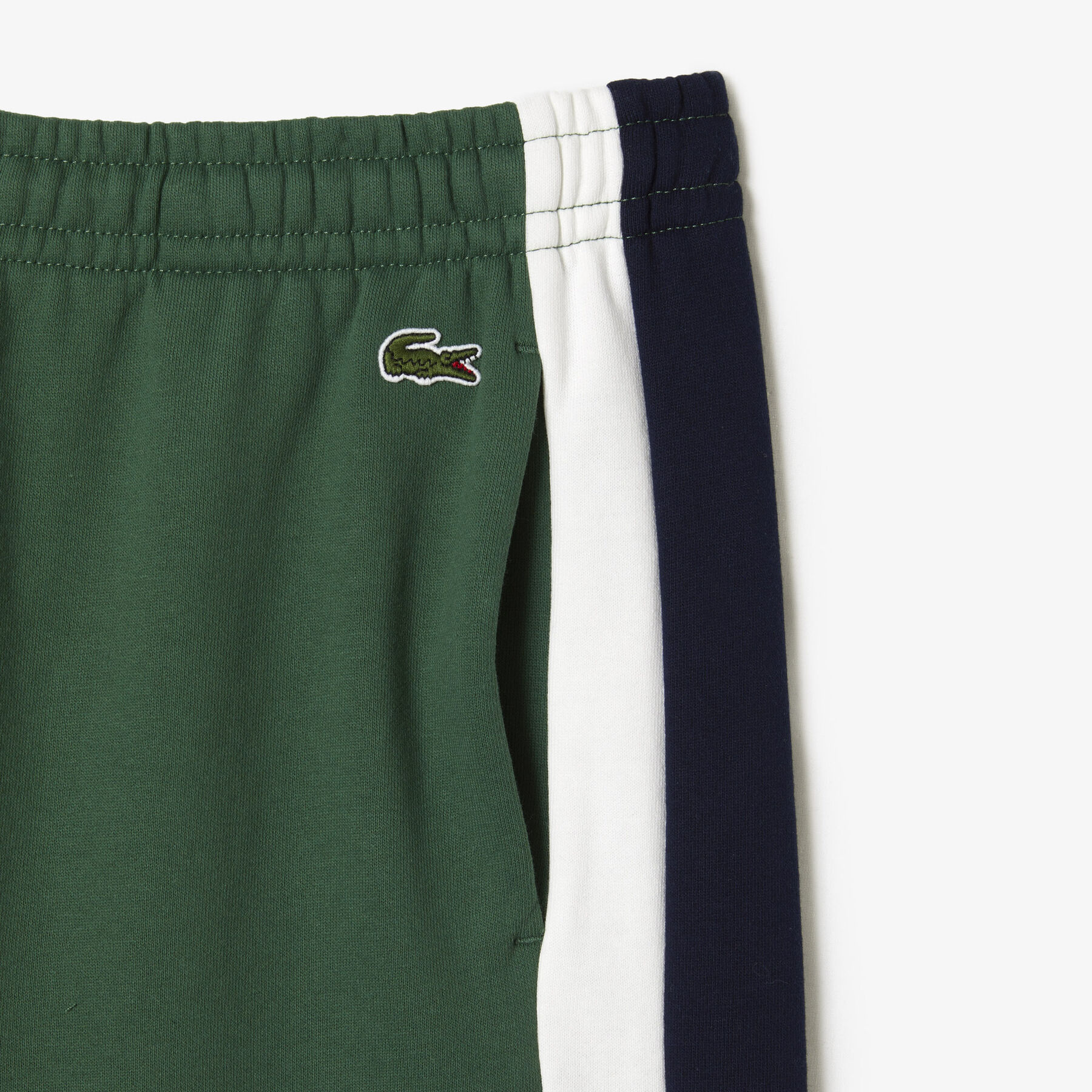 men s lacoste brushed fleece colourblock shorts