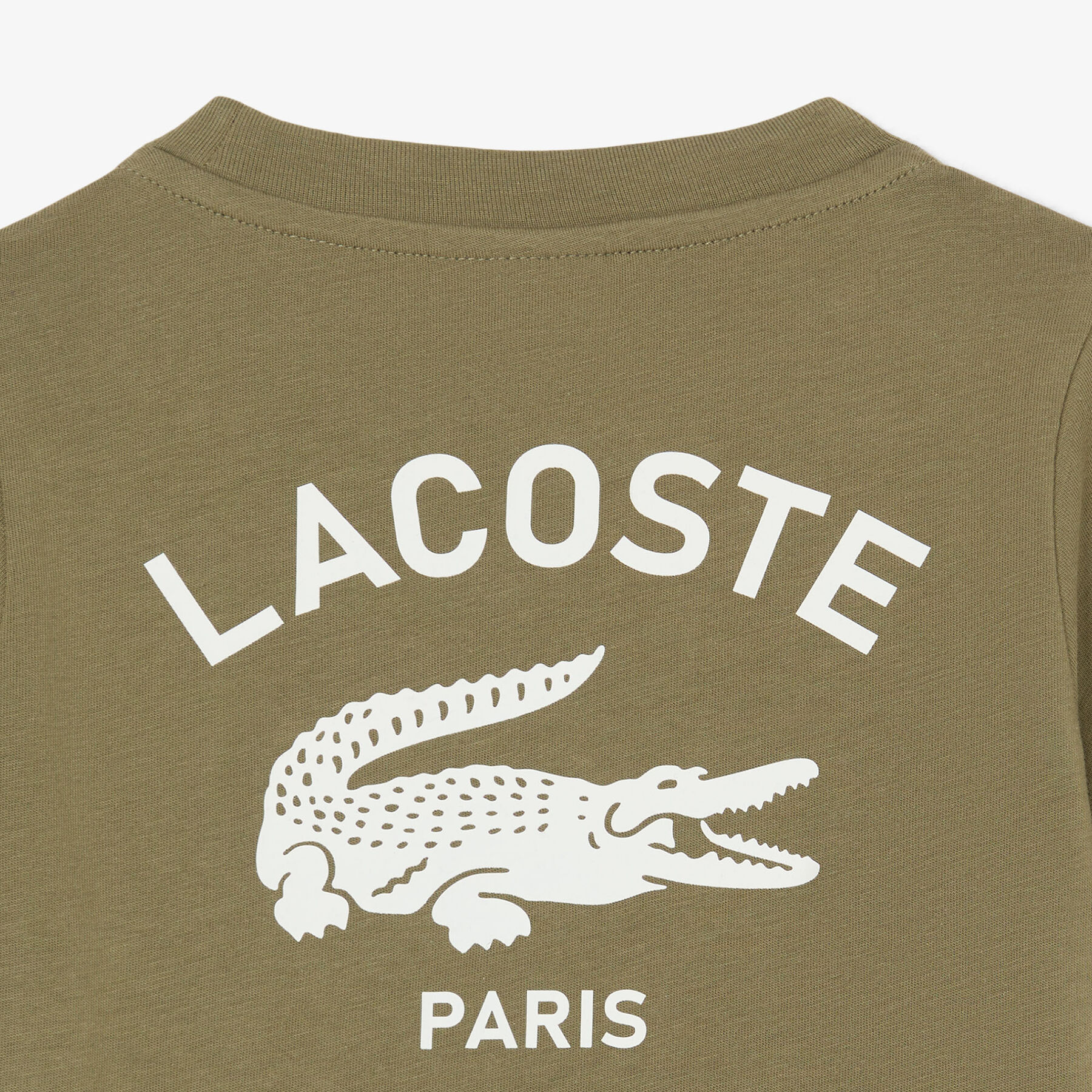 Print Cotton T-shirt lacoste print cotton t shirt