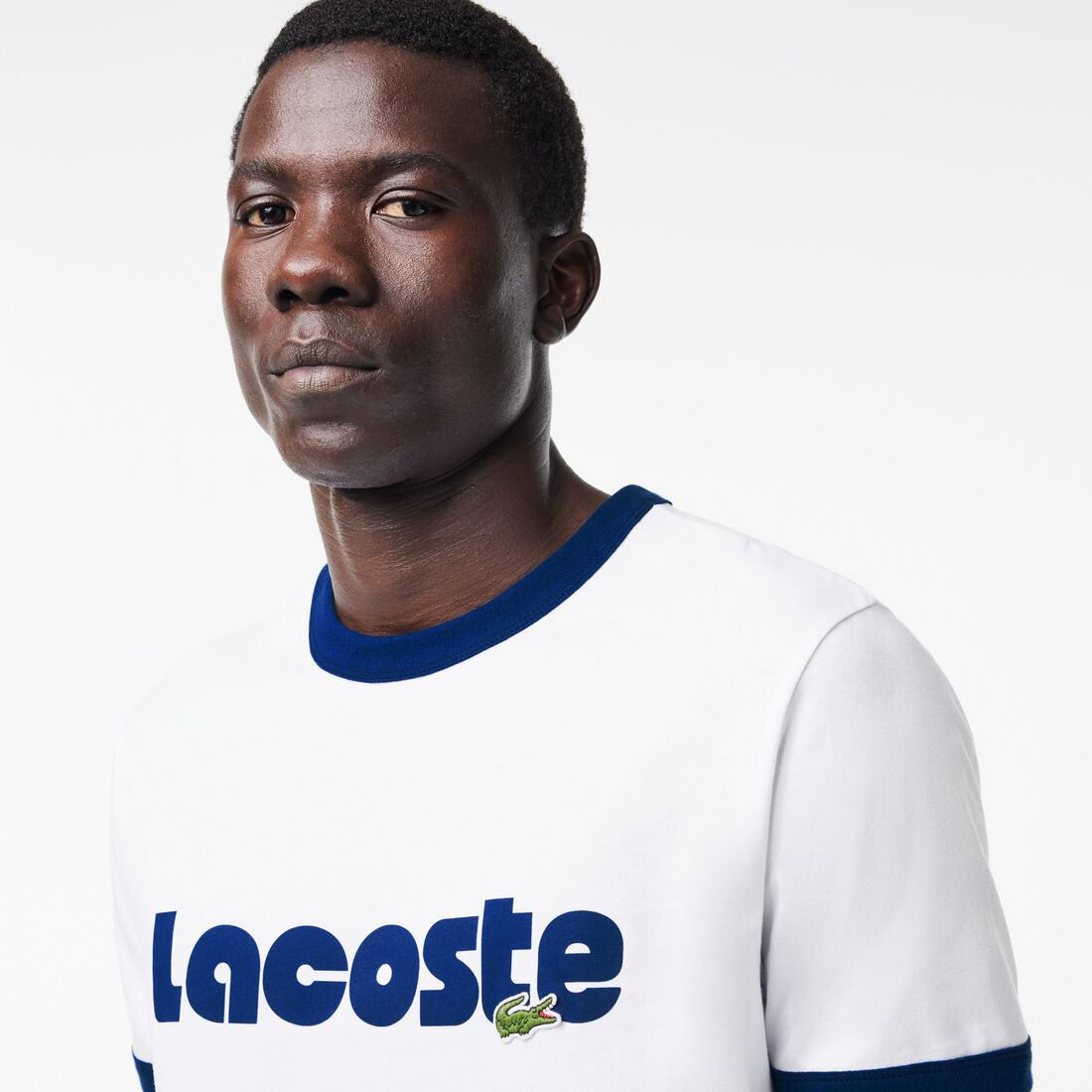 Lacoste Print Contrast Accent T-shirt Lacoste Print Contrast Accent T-shirt - TH7531-00-F2F