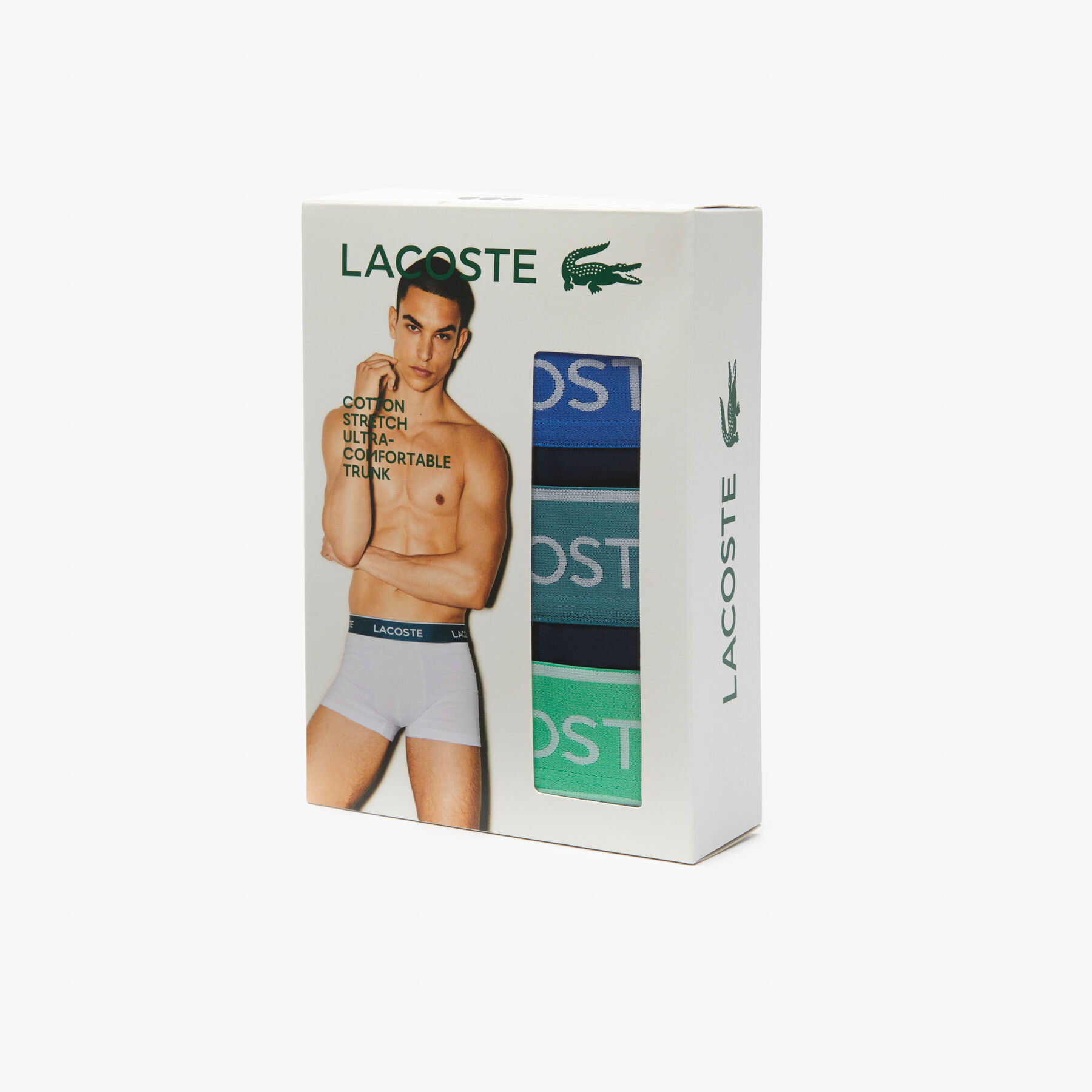Pack Of 3 Navy Casual Trunks With Contrasting Waistband - 5H3401-00-ILV