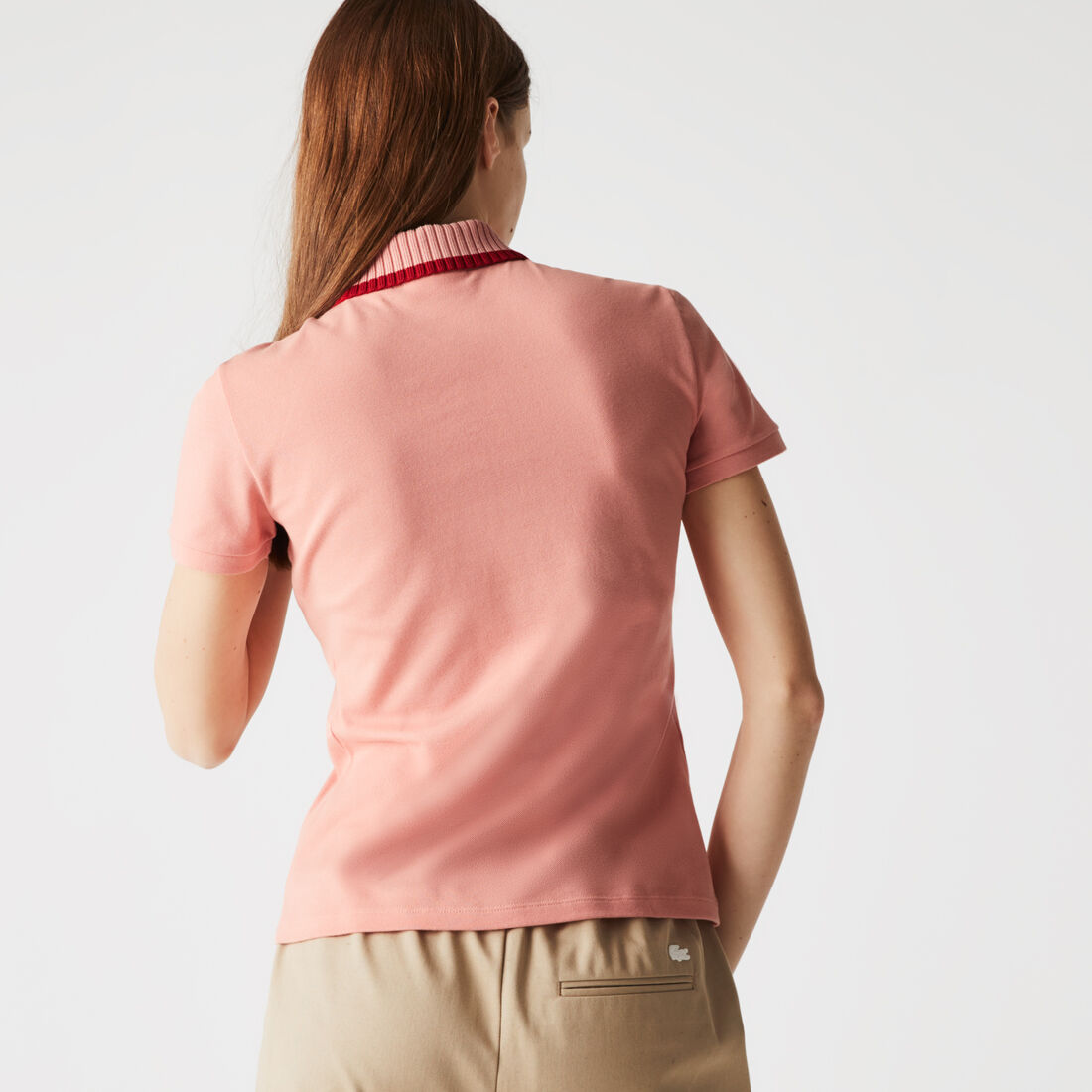 Women’s Lacoste Slim Fit Crocodiles Organic Cotton Piqué Polo Women’s Lacoste Slim Fit Crocodiles Organic Cotton Piqué Polo