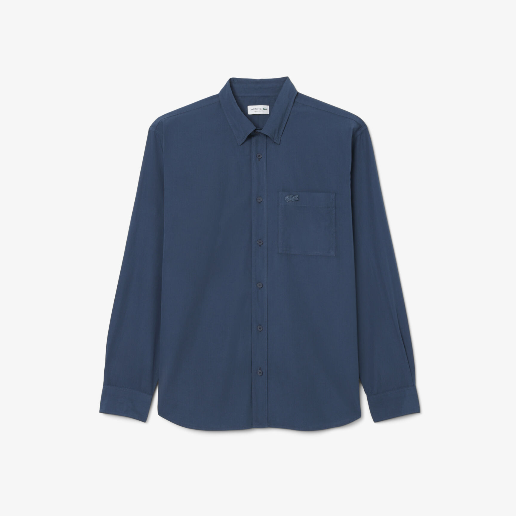 قميص بوبلين خفيف الوزن بقصة مريحة Lightweight Relaxed Fit Poplin Shirt - CH9119-00-G5I