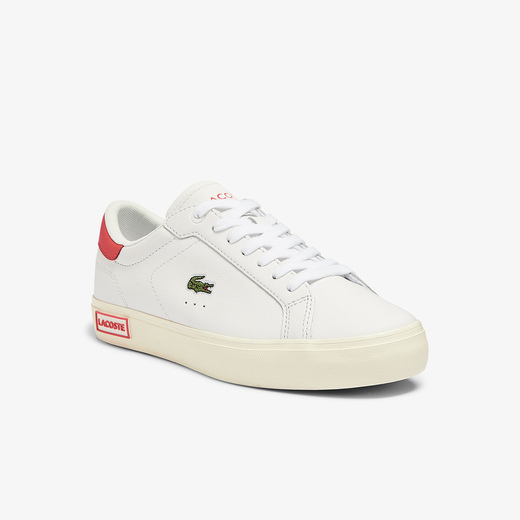 Women's Powercourt Leather Popped Heal Trainers
