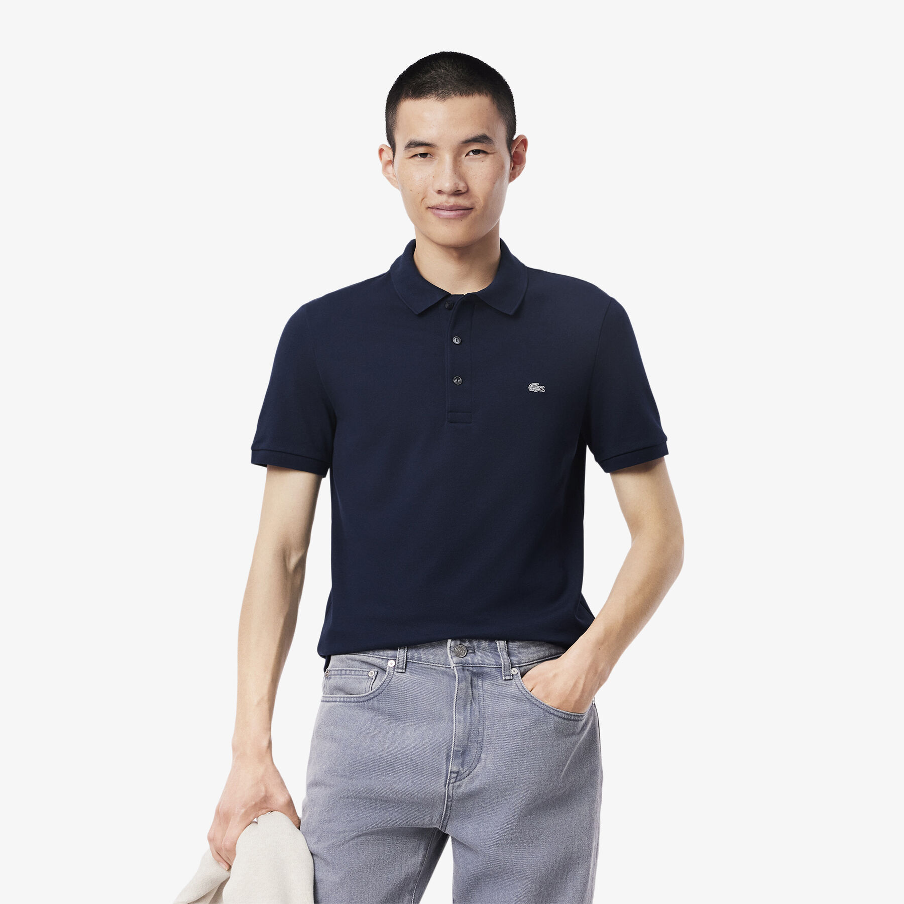 Slim Fit Stretch Petit Pique Polo Shirt - PH4014-00-166
