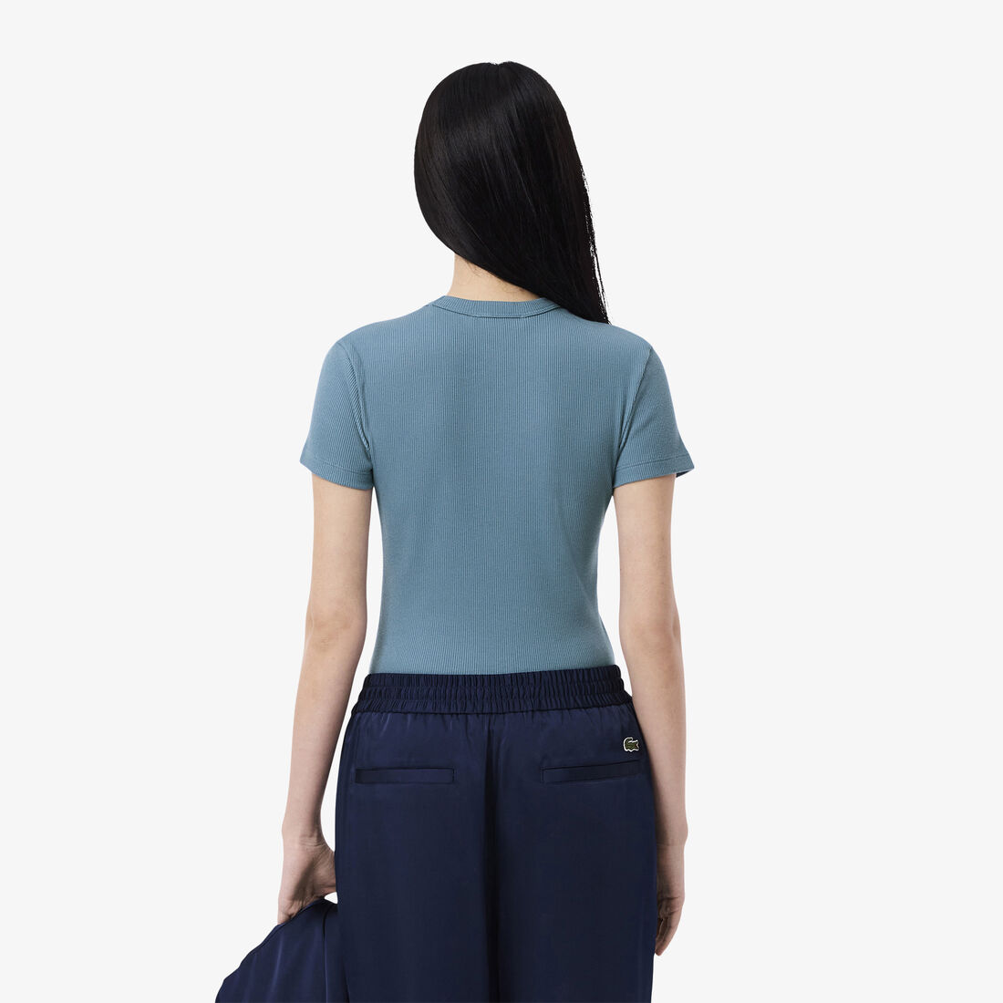 Slim Fit Ribbed Cotton T-shirt Slim Fit Ribbed Cotton T-shirt - TF5538-00-HD9