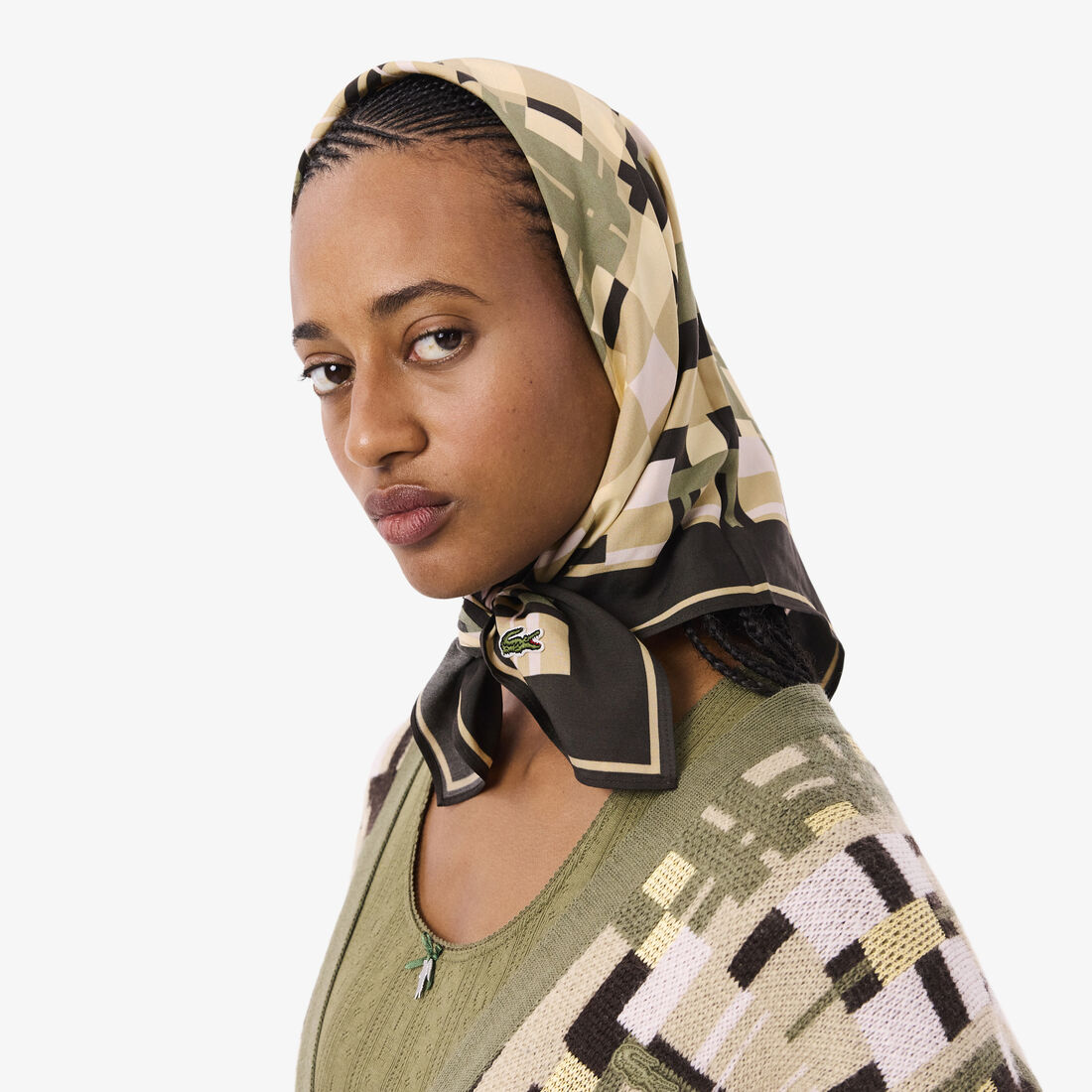 وشاح بنمط هندسي Geometric Pattern Scarf - RE5688-00-9YI