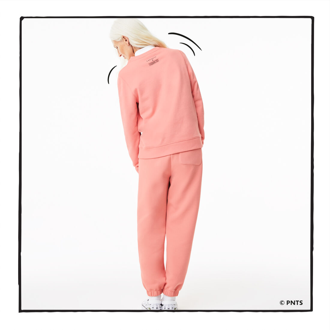 كنزة نسائية من القطن العضوي من Lacoste x Peanuts Crew Neck كنزة نسائية من القطن العضوي من Lacoste x Peanuts Crew Neck