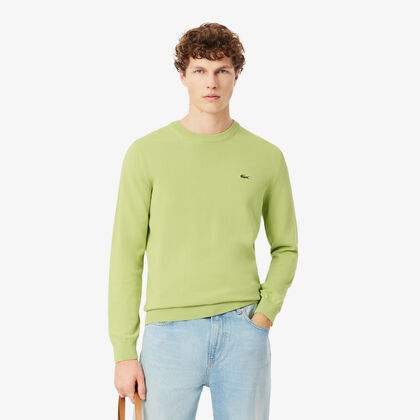 Monochrome Crew Neck Cotton Sweater 