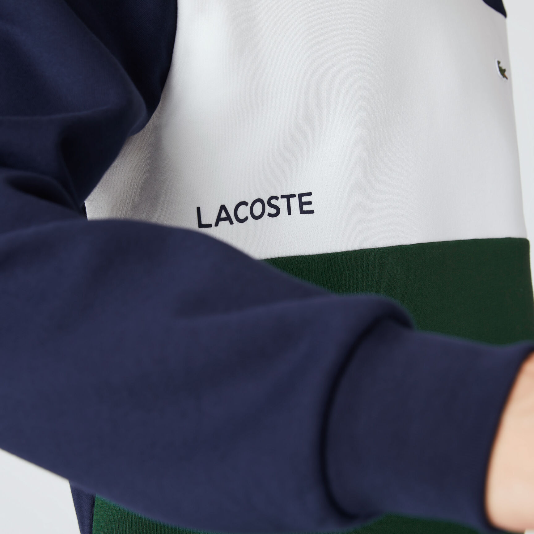 Men’s Lacoste Branded Color-Block Sweatshirt Men’s Lacoste Branded Color-Block Sweatshirt