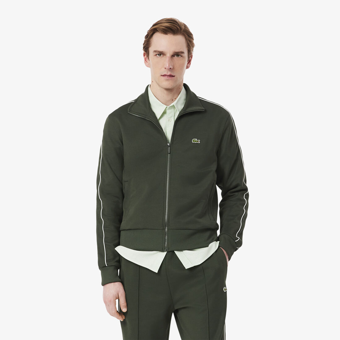 Paris Pique Zip Front Track Jacket - SH1457-00-HCF