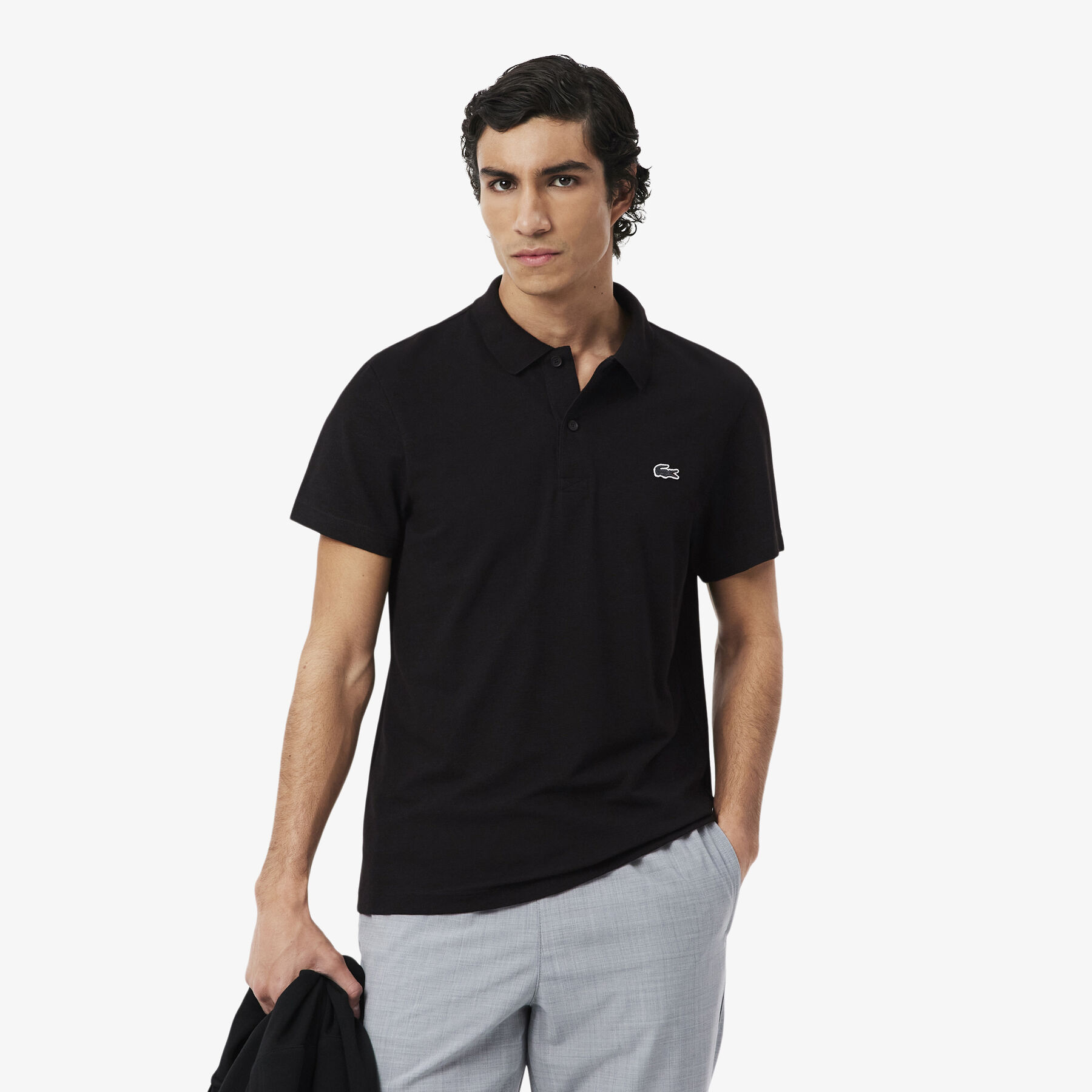 Regular Fit Cotton Blend Polo Shirt lacoste regular fit cotton blend polo shirt