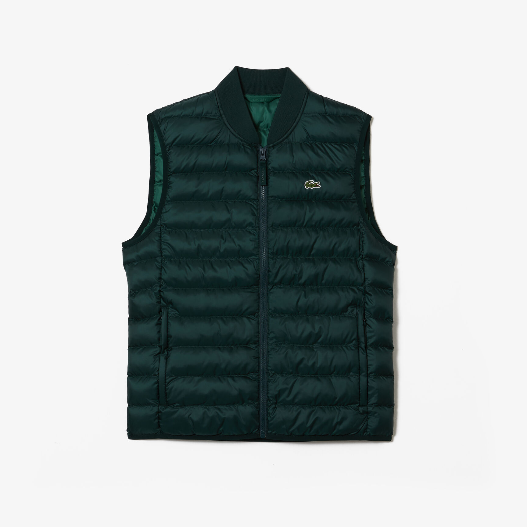 جاكيت لاكوست بنمط فيست مبطن مقاوم للماء للرجال Men's Lacoste Padded Water-Repellent Vest Jacket - BH0537-00-YZP