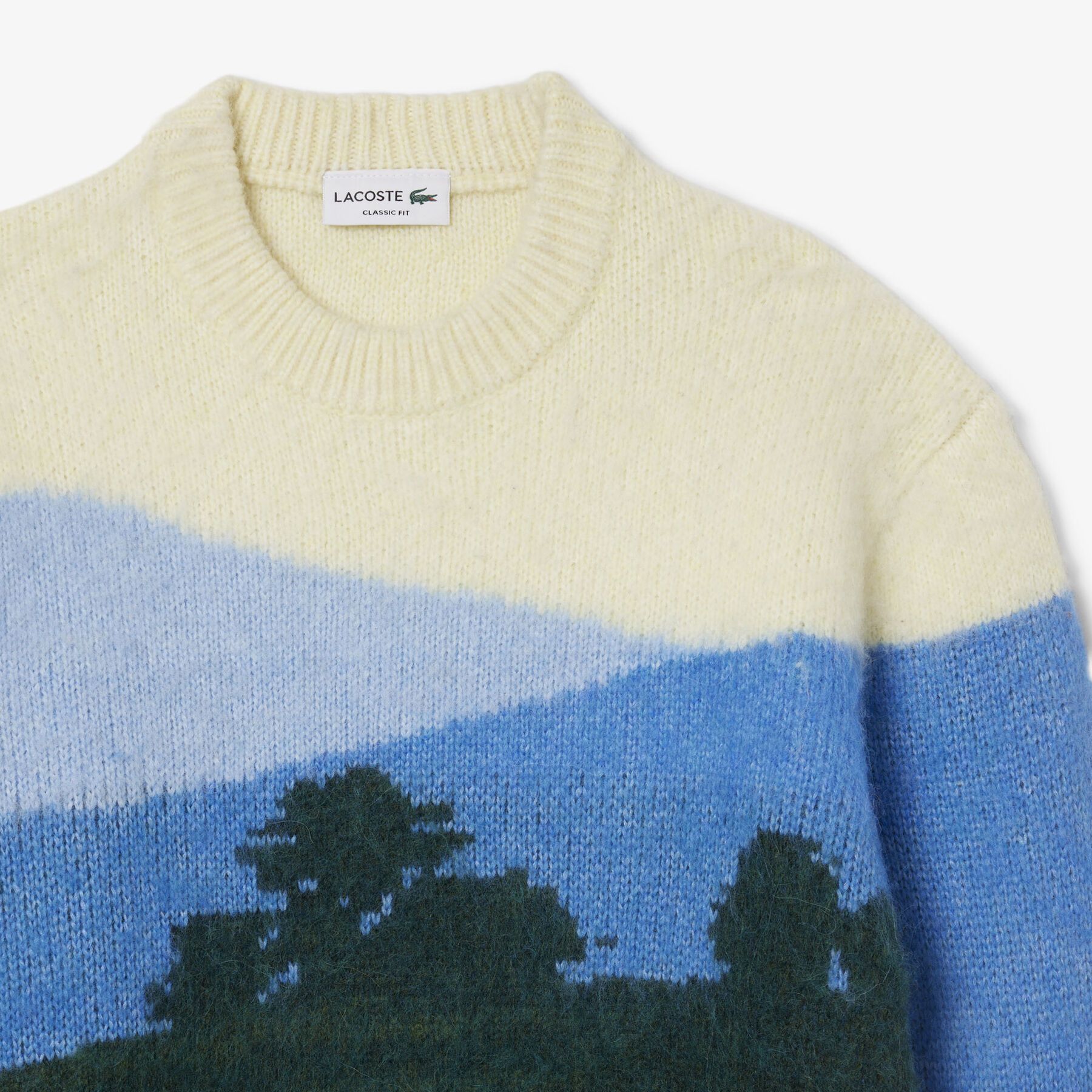 Landscape Jacquard Alpaca Wool Sweater - AH5945-00-9IK