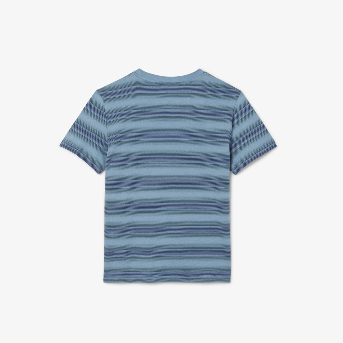 تي شيرت قطني بطبعة مخططة Striped Print Cotton T-shirt - TJ2362-00-GAI