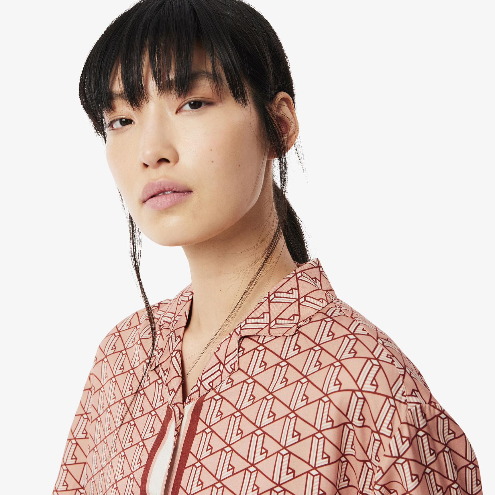 Oversized Monogram Print Shirt Oversized Monogram Print Shirt - CF0495-00-GIJ