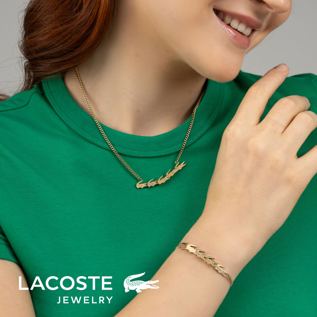 Lacoste Crocodile Womens Bracelet null - 2040510-GOL