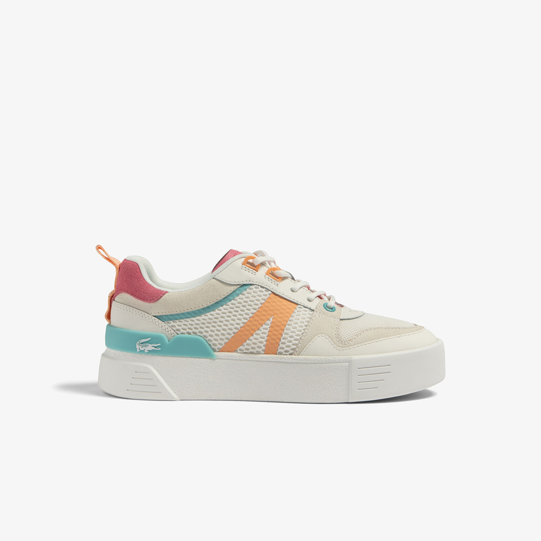 سنيكرز لاكوست L002 جلد بكعب ملون للنساء سنيكرز لاكوست L002 جلد بكعب ملون للنساء