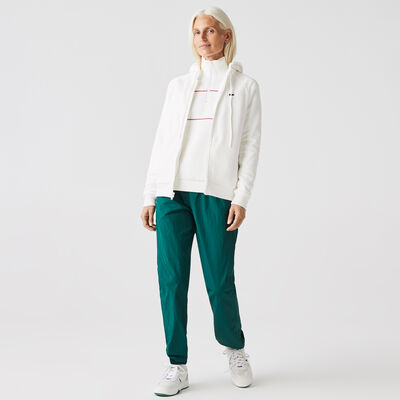 Women’s Hooded Cotton Blend Fleece Zip Sweatshirt