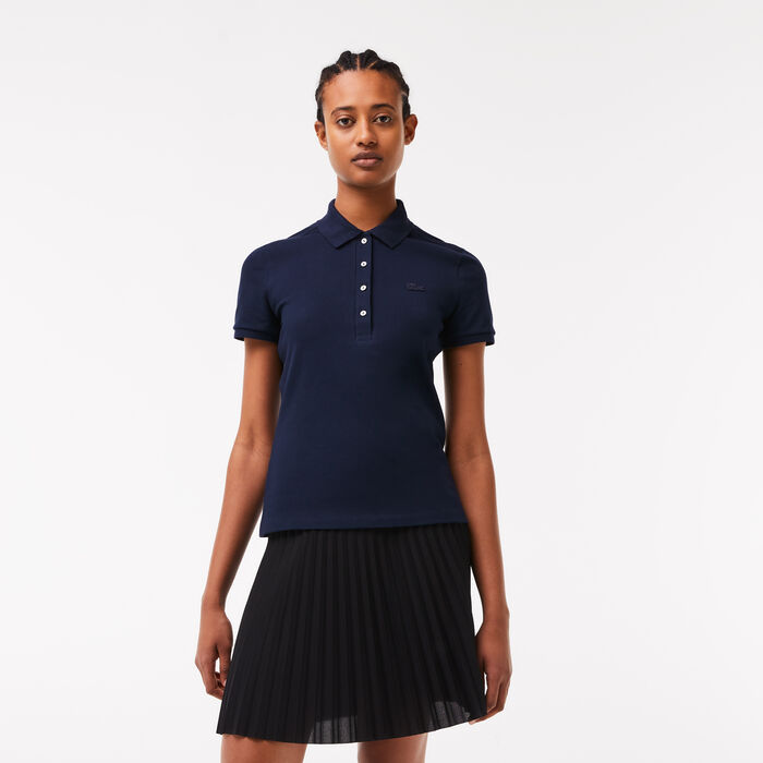 Women's Lacoste Slim fit Stretch Cotton Pique Polo Shirt - PF5462-00-166