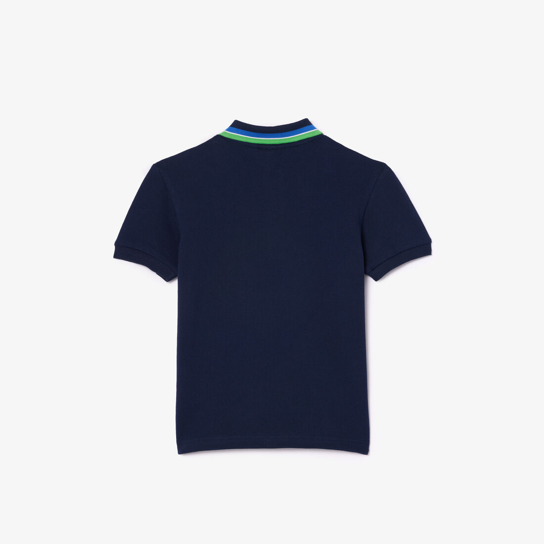 بولو للأولاد من لاكوست ذو ياقة ثلاثية الألوان مصنوع من القطن بيتي بيكيه Boys' Lacoste Tricolour Collar Cotton Petit Pique Polo - PJ9702-00-IH9