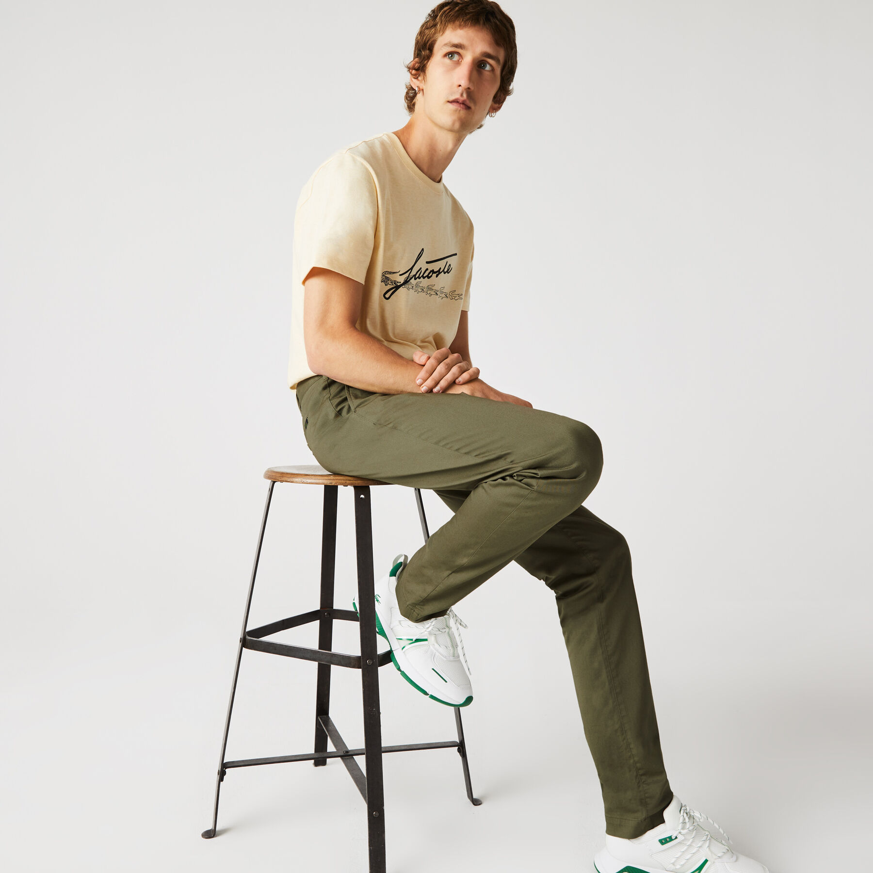 Men's New Classic Slim Fit Stretch Cotton Trousers lacoste men s new classic slim fit stretch cotton trousers