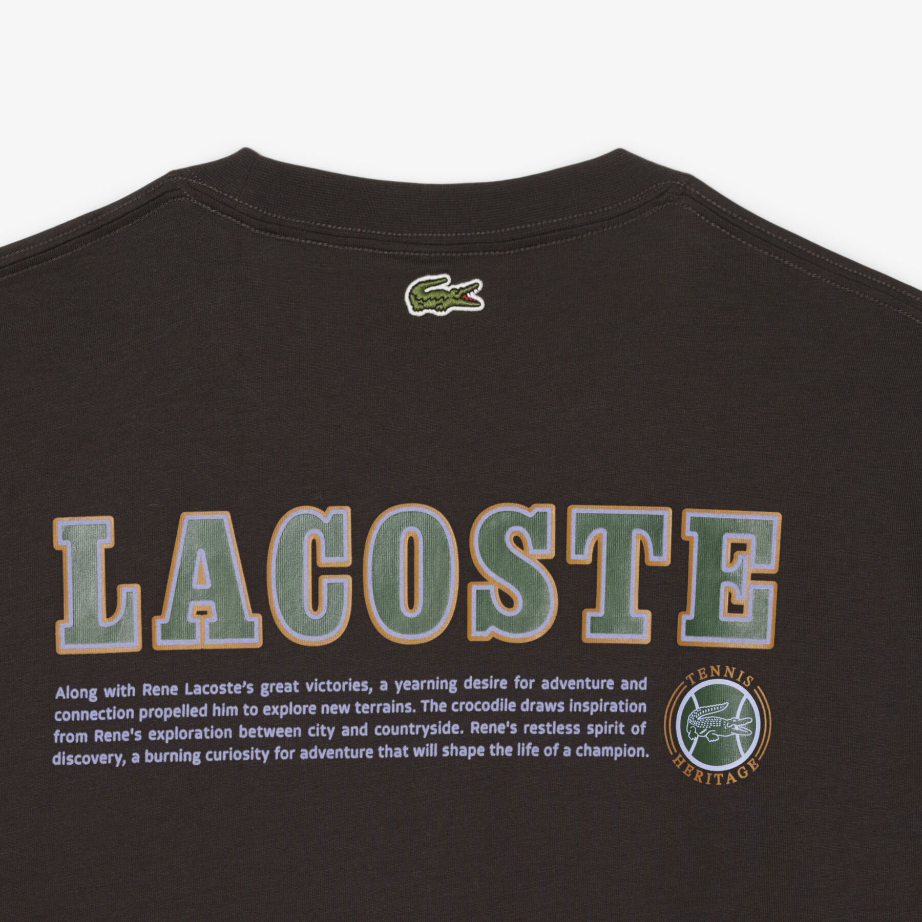 lacoste multi print jersey t shirt