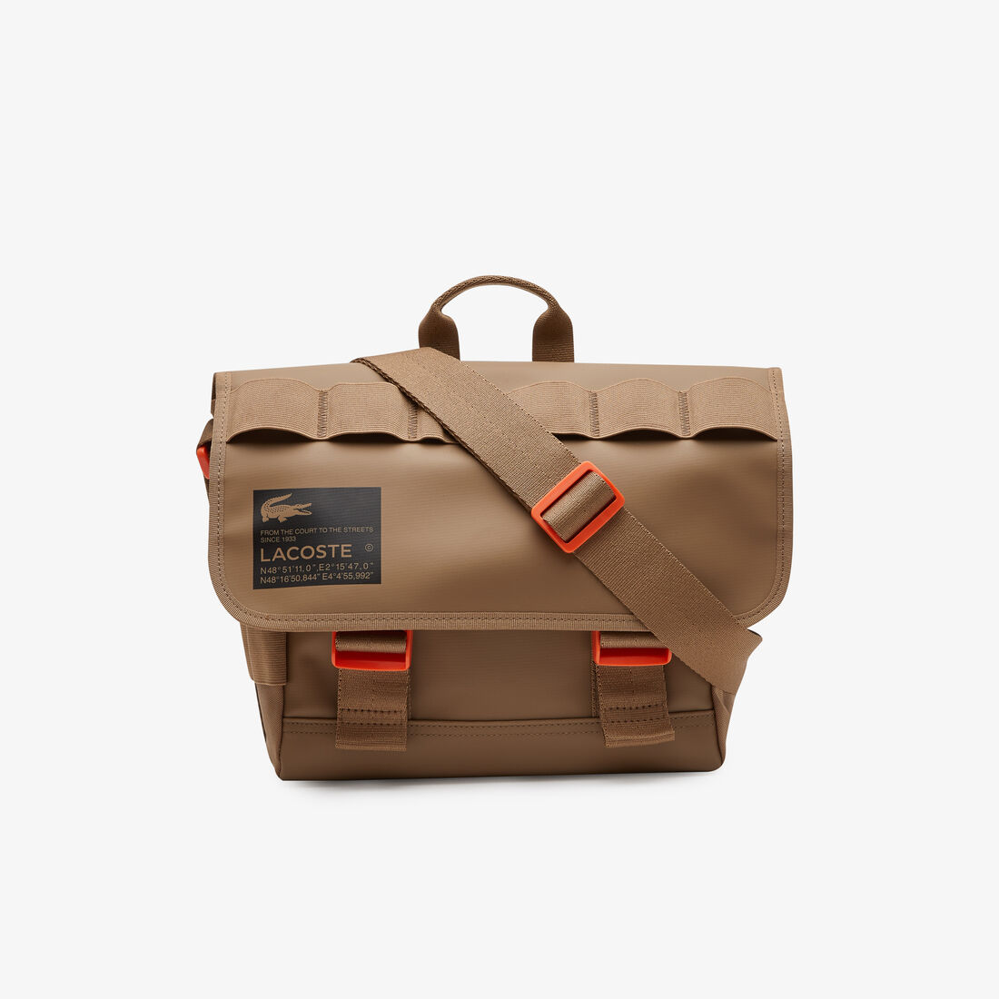 حقيبة مسنجر لاكوست مقاومة للماء بطبعة شعار الماركة للرجال حقيبة مسنجر لاكوست مقاومة للماء بطبعة شعار الماركة للرجال