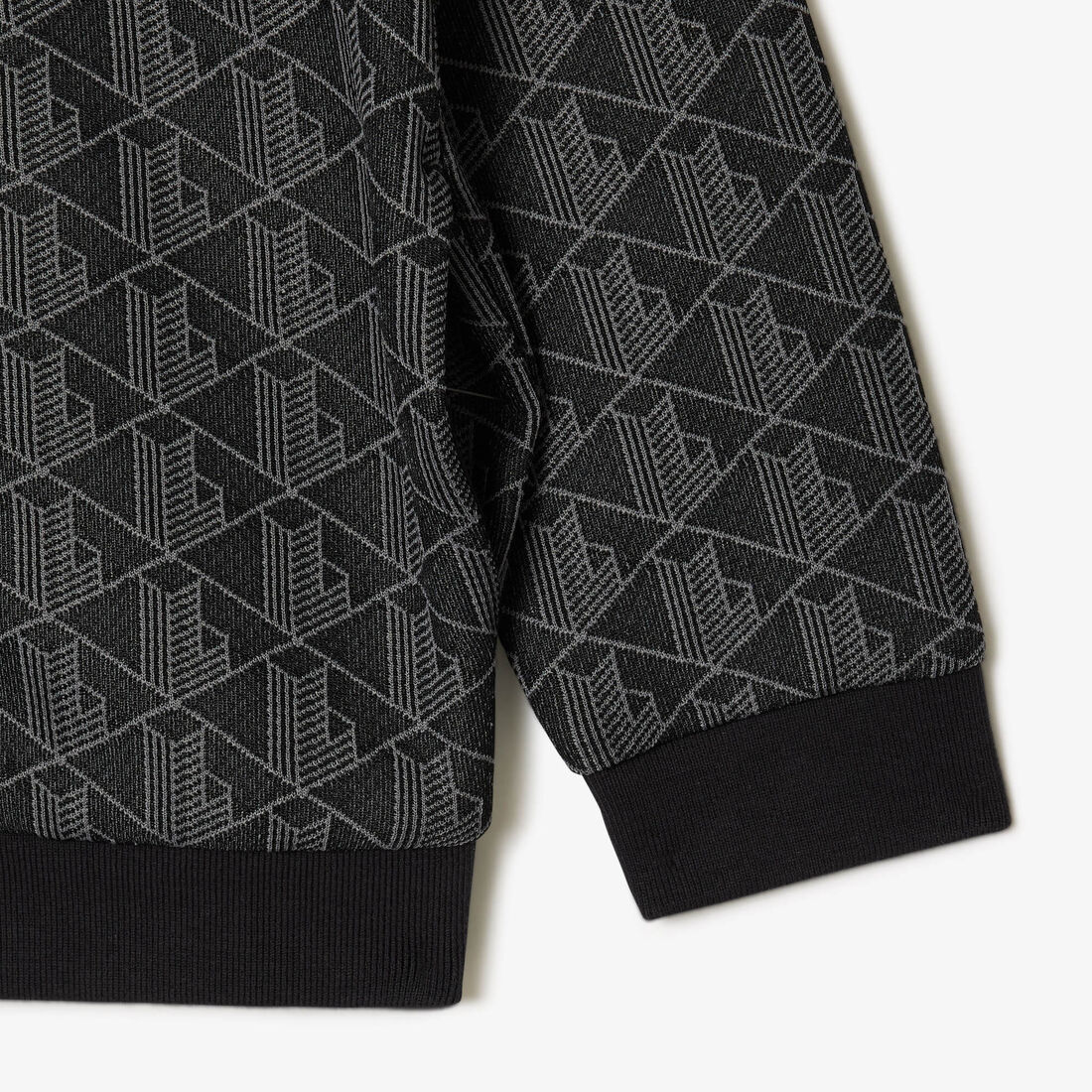 سويت شيرت باريس مونوغرام برقبة عالية وسحاب High Neck Zip-Up Paris Monogram Sweatshirt - SJ1233-00-4PC