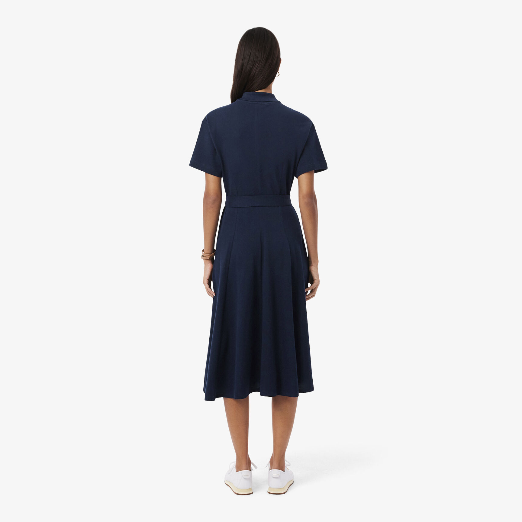Flared Petit Pique Polo Dress - EF9621-00-166