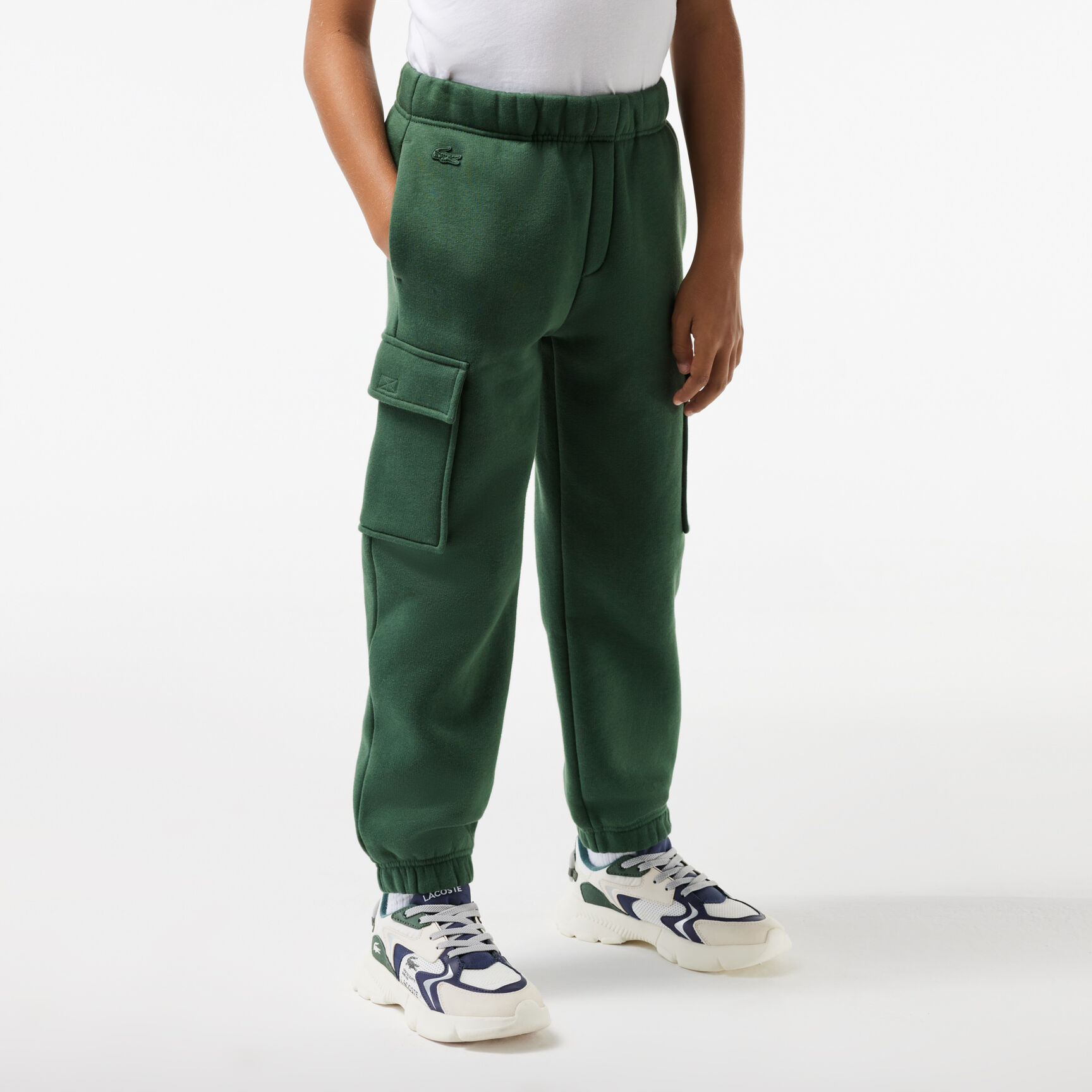 بدلة رياضية للتنس مقسمة بألوان Boys' Lacoste Organic Cotton Track Pants - XJ5308-00-SMI