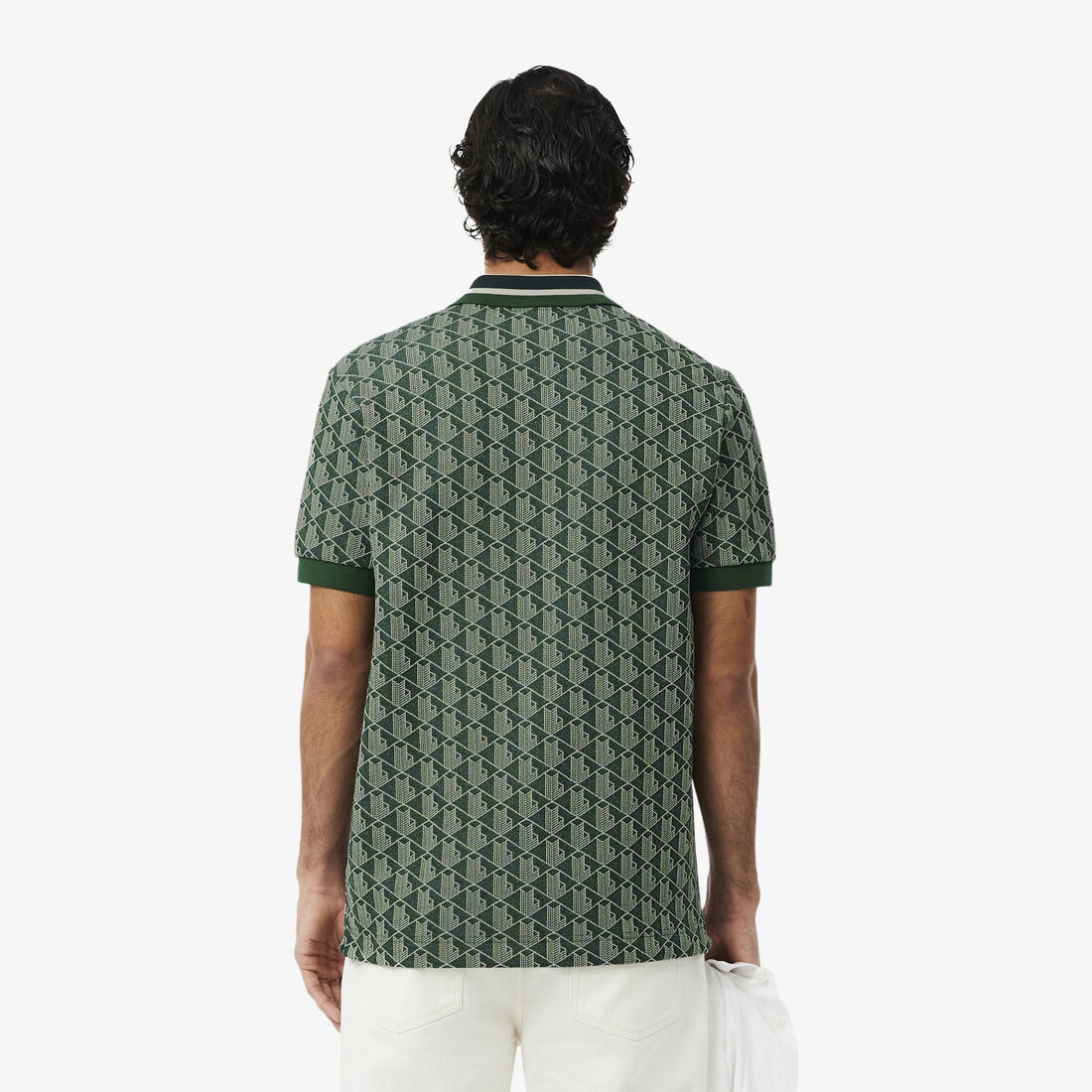 Classic Fit Monogram Jacquard Polo Shirt Classic Fit Monogram Jacquard Polo Shirt - DH1417-00-D1R