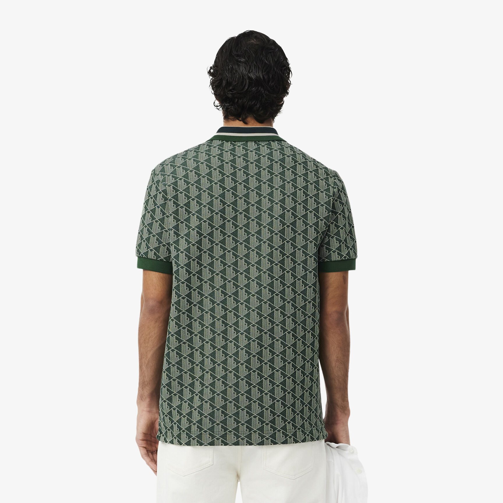 Classic Fit Monogram Jacquard Polo Shirt Classic Fit Monogram Jacquard Polo Shirt - DH1417-00-D1R