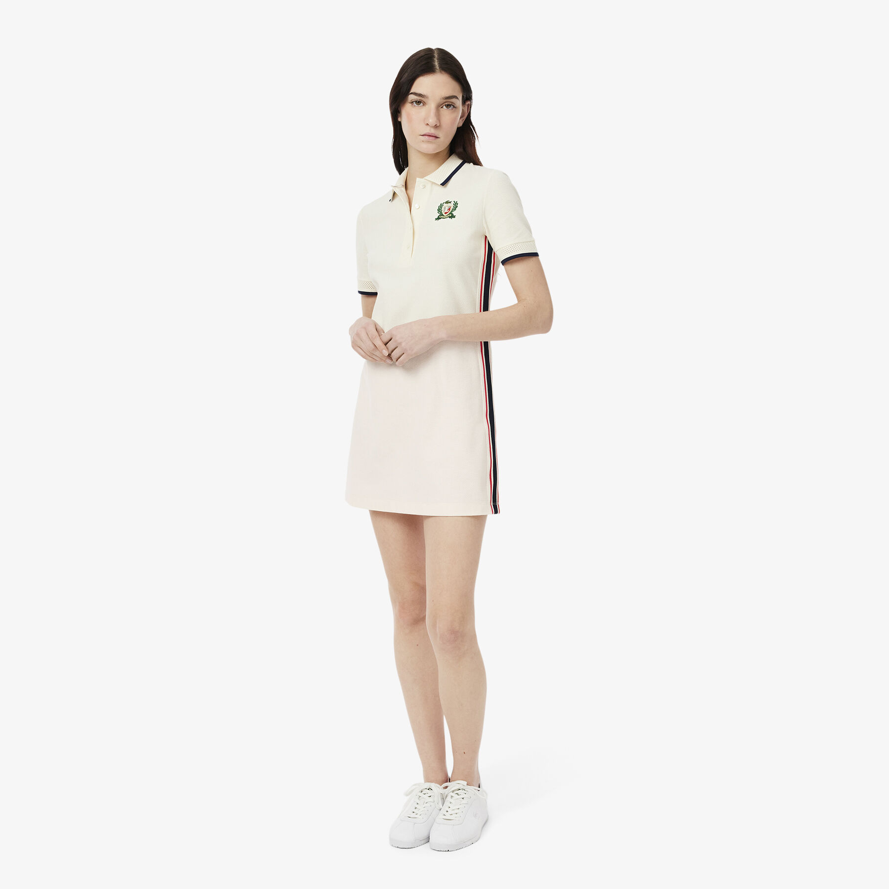 lacoste french made slim fit polo dress