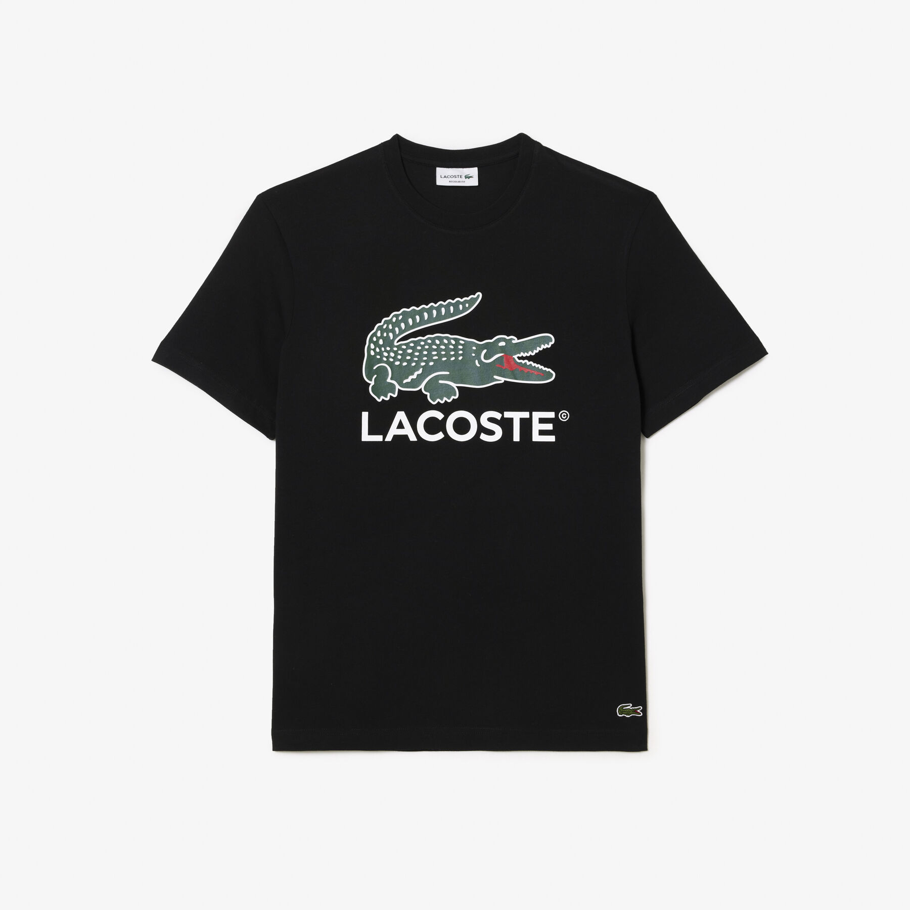 Signature Print Cotton T-shirt lacoste signature print cotton t shirt