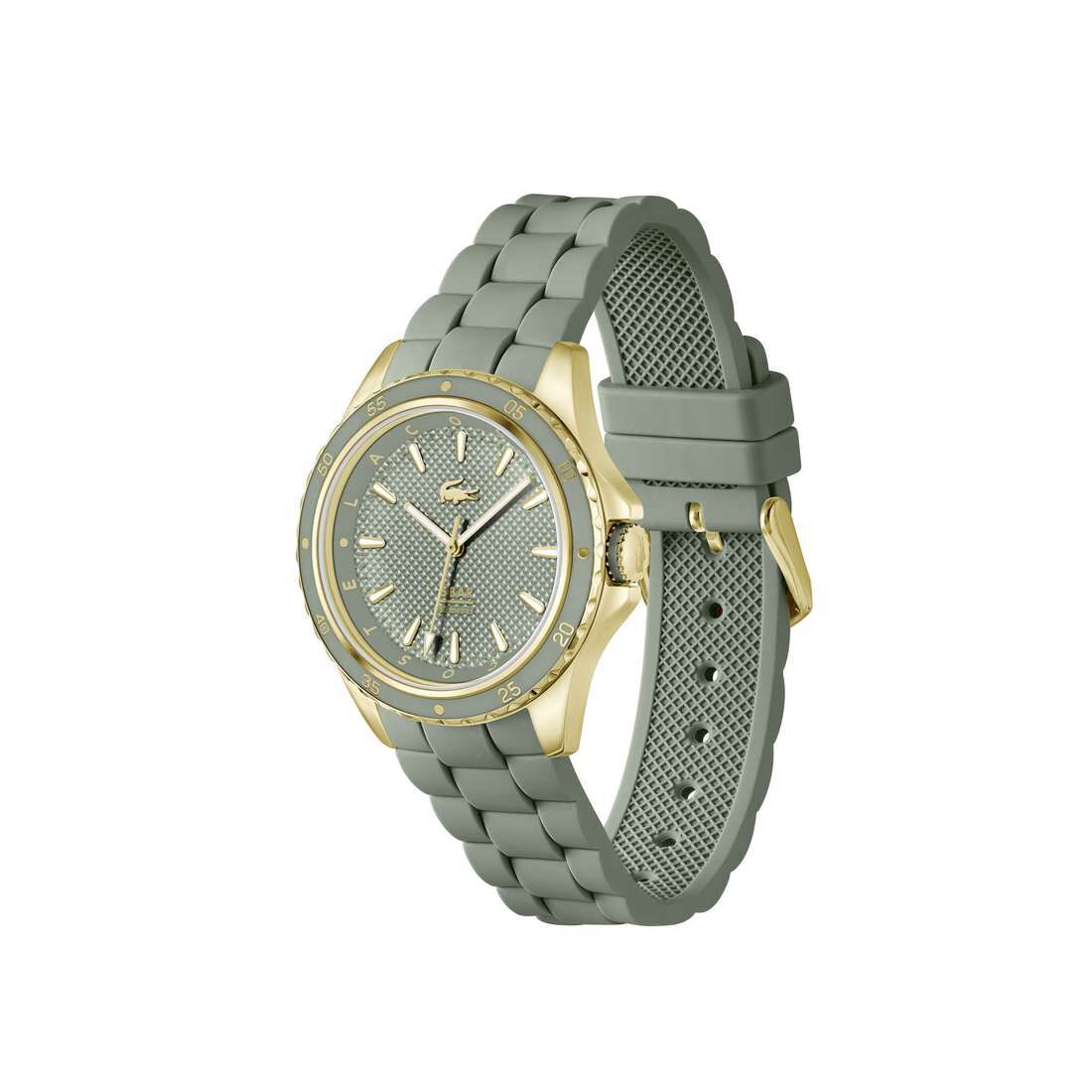 Women Silicone Strap 3 Hand Quartz Watch Women Women Silicone Strap 3Hand Quartz Watch - 2001427-GRN